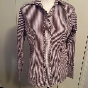Lands End button up top - size 8